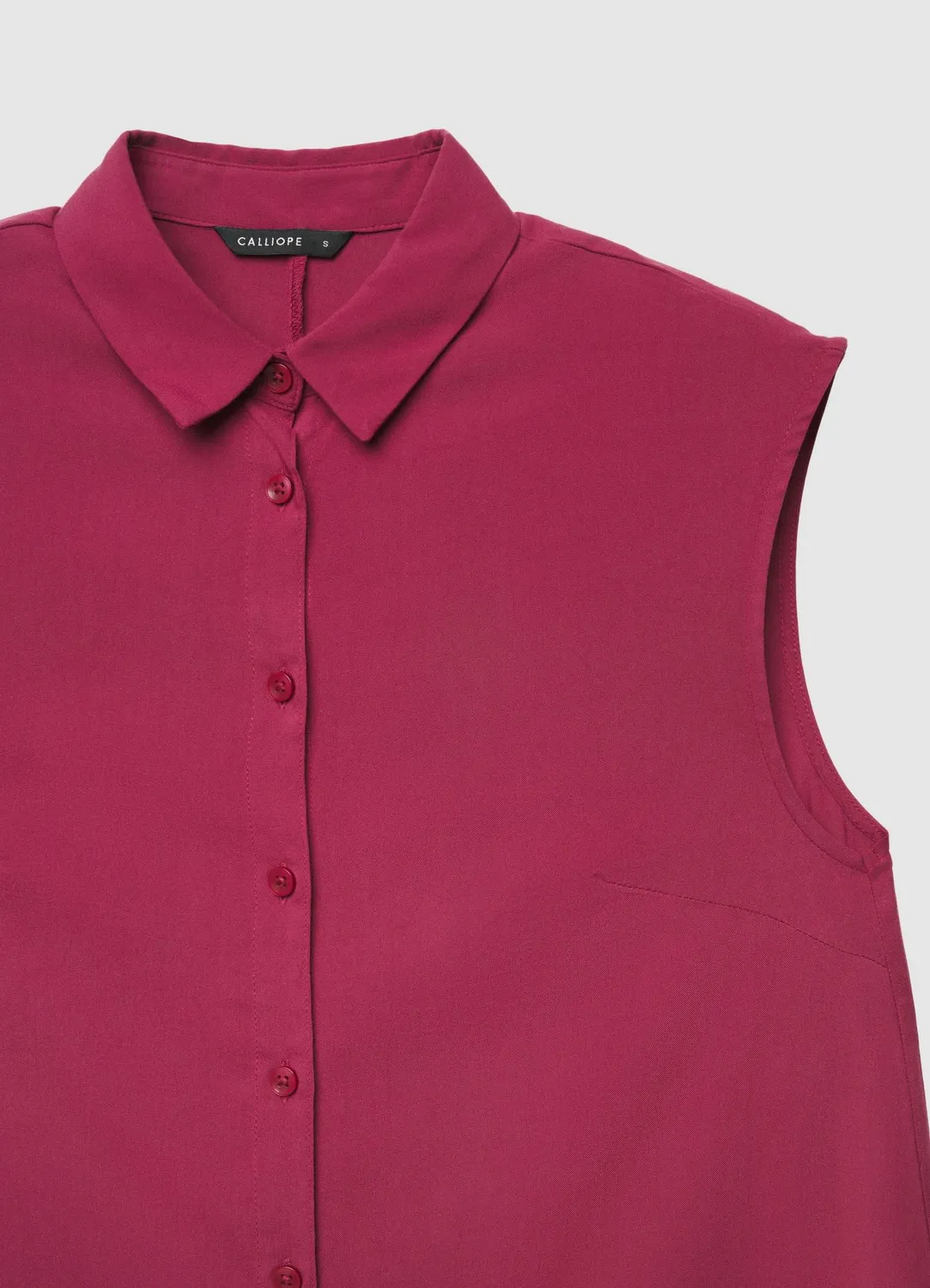 Calliope chemise longue sans manches femme unie