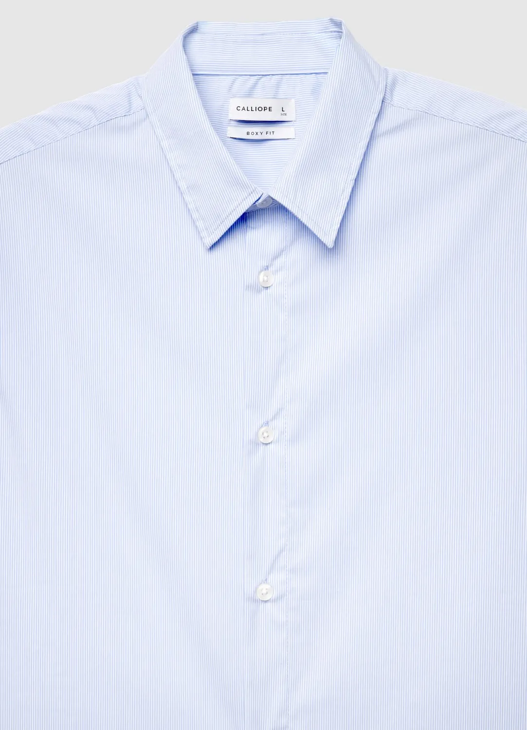 Calliope chemise rayée homme boxy fit manches longues