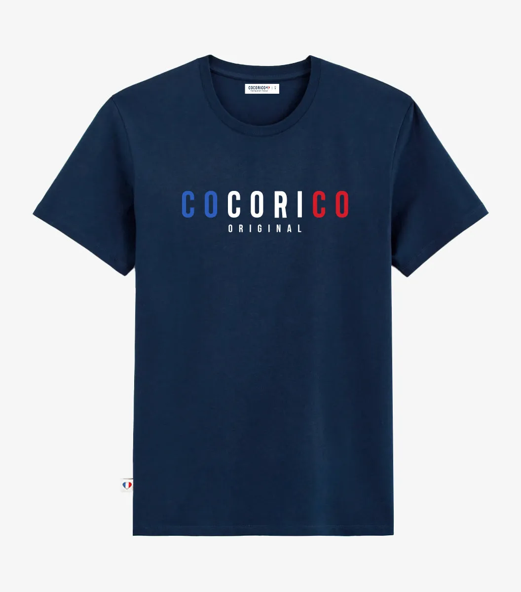 Cocorico Signature Marine t-shirt homme coton