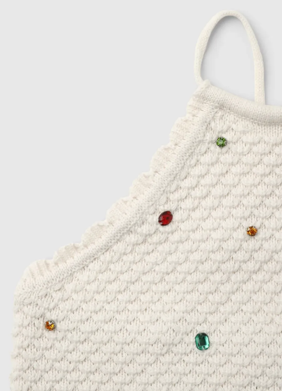 Calliope Top Crochet Strass Débardeur Fille Uni