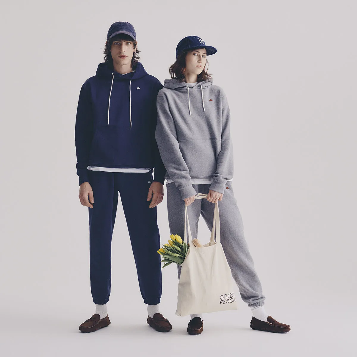 Robe di Kappa Gramys hoodie gris unisexe coton