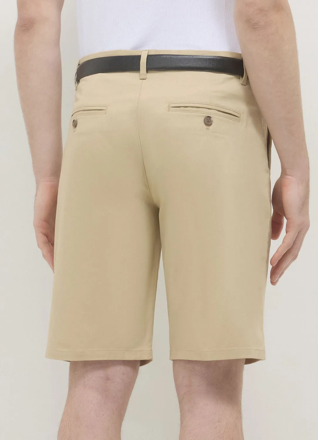 Calliope short chino homme coton uni