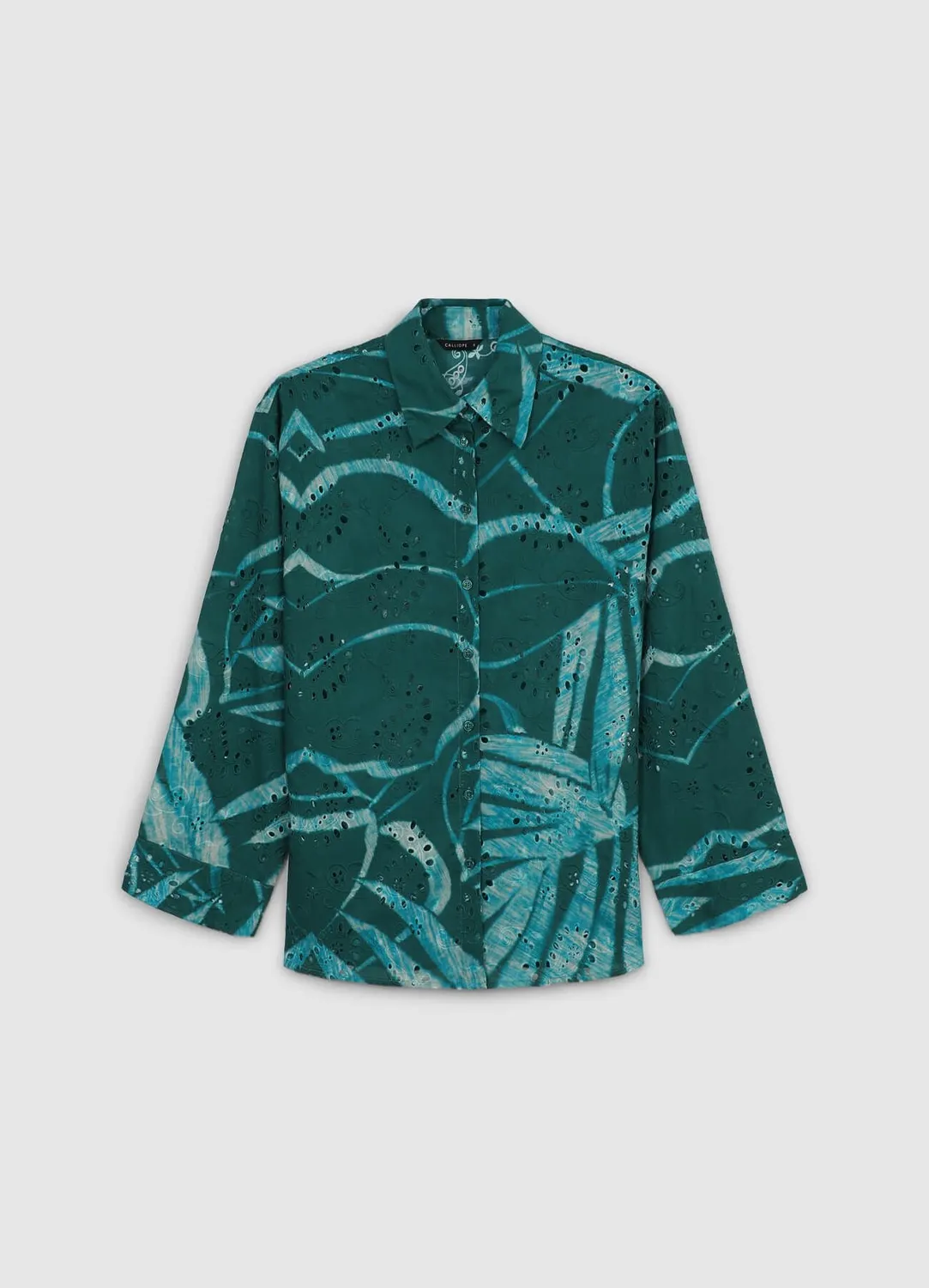 Calliope chemise oversize brodée femme motif