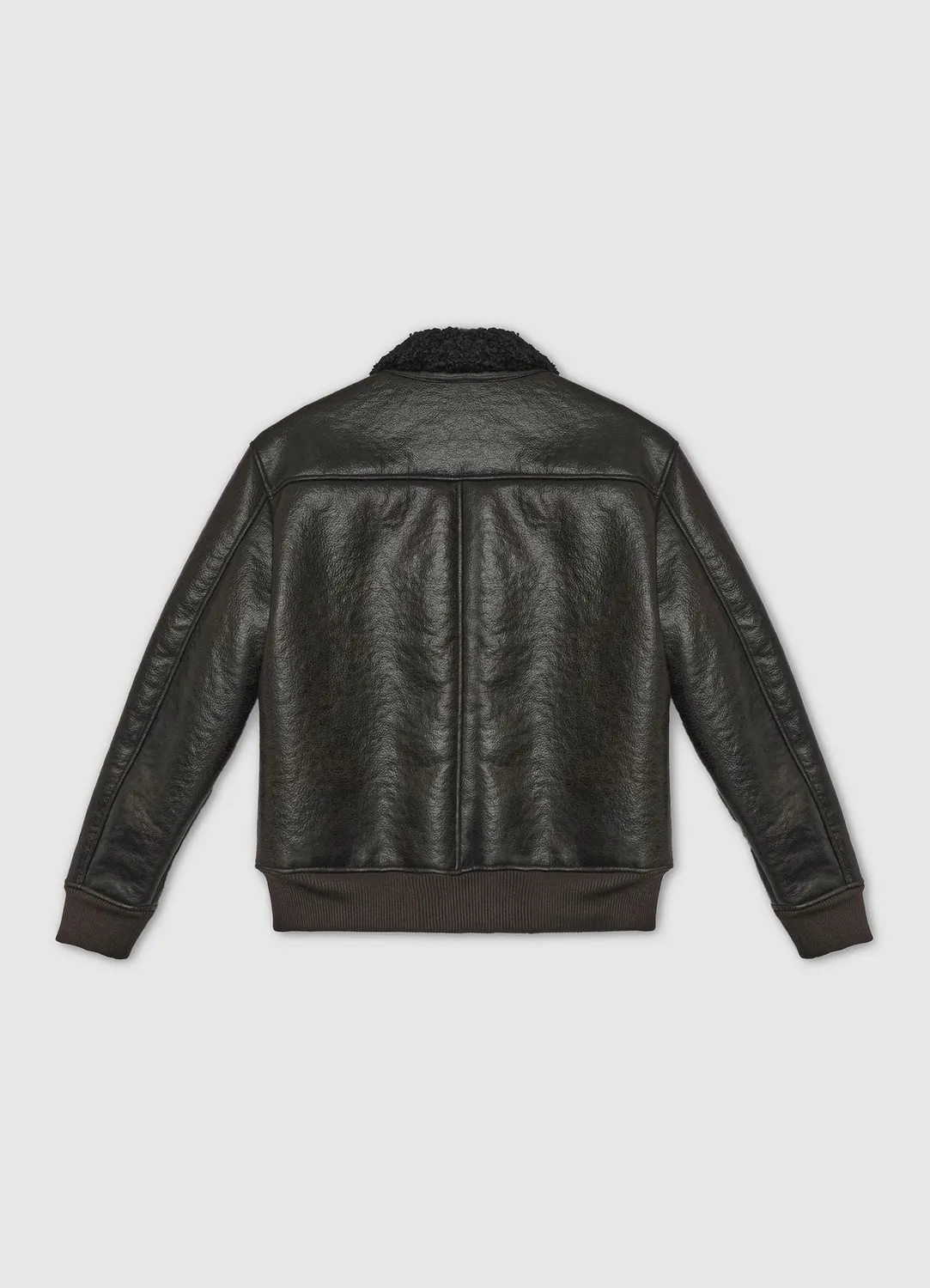 Calliope Blouson Aviateur Homme Similicuir Effet Mouton