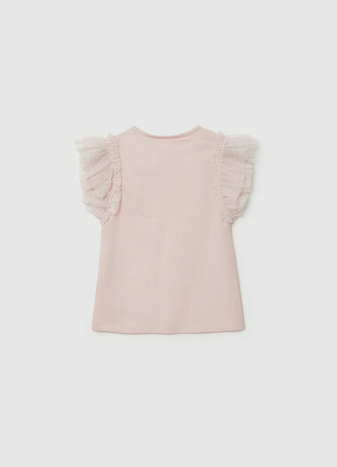 Calliope t-shirt à fleur t-shirt fille manches tulle
