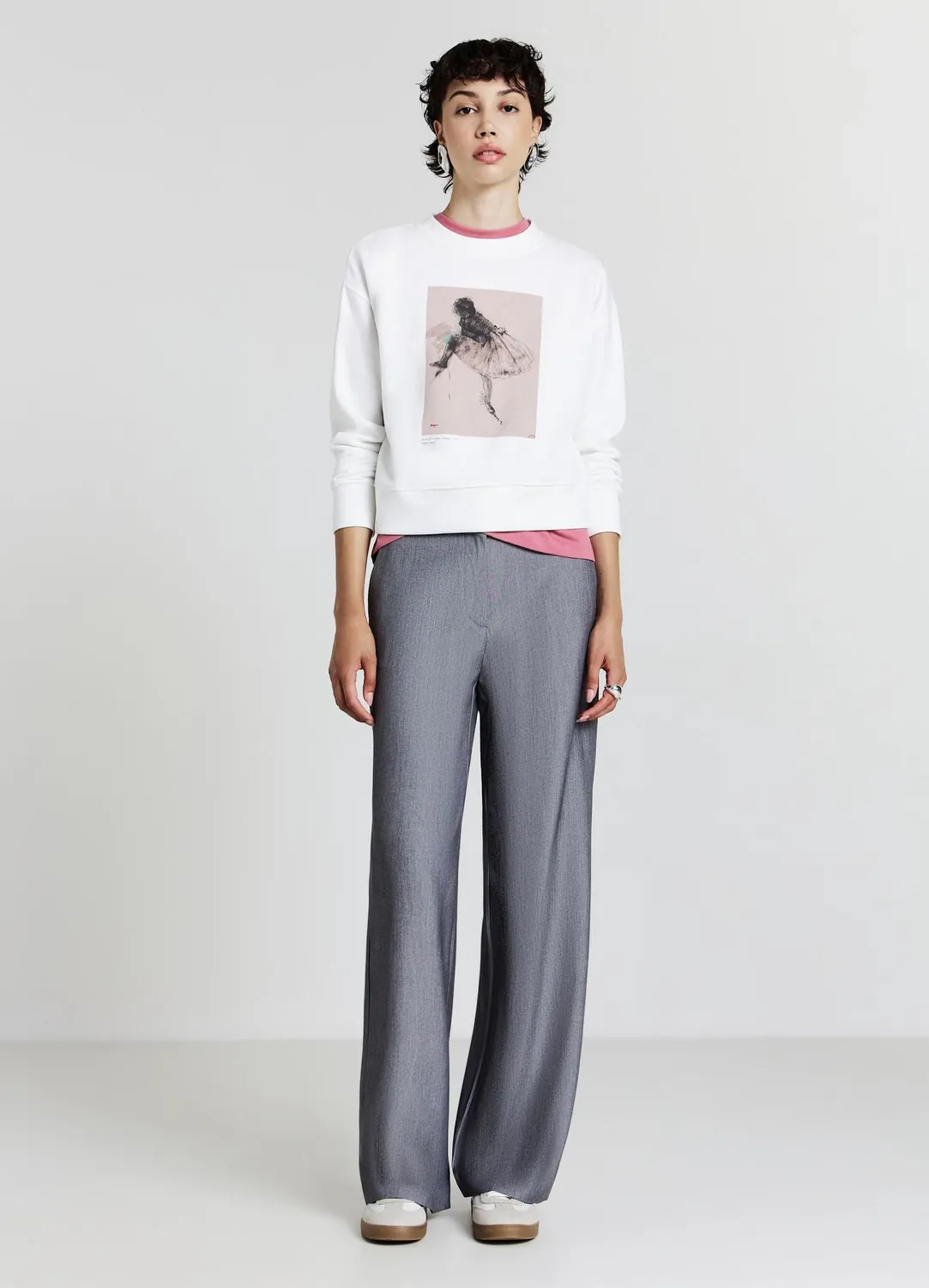Calliope sweat imprimé femme col rond taille S