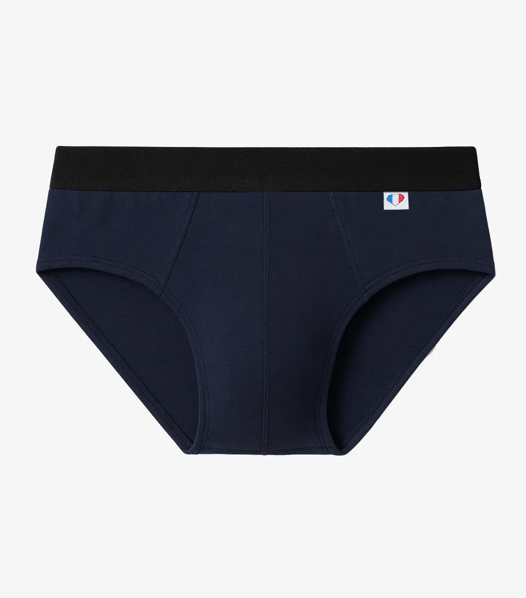 Cocorico Intemporel Slip homme marine coton bio