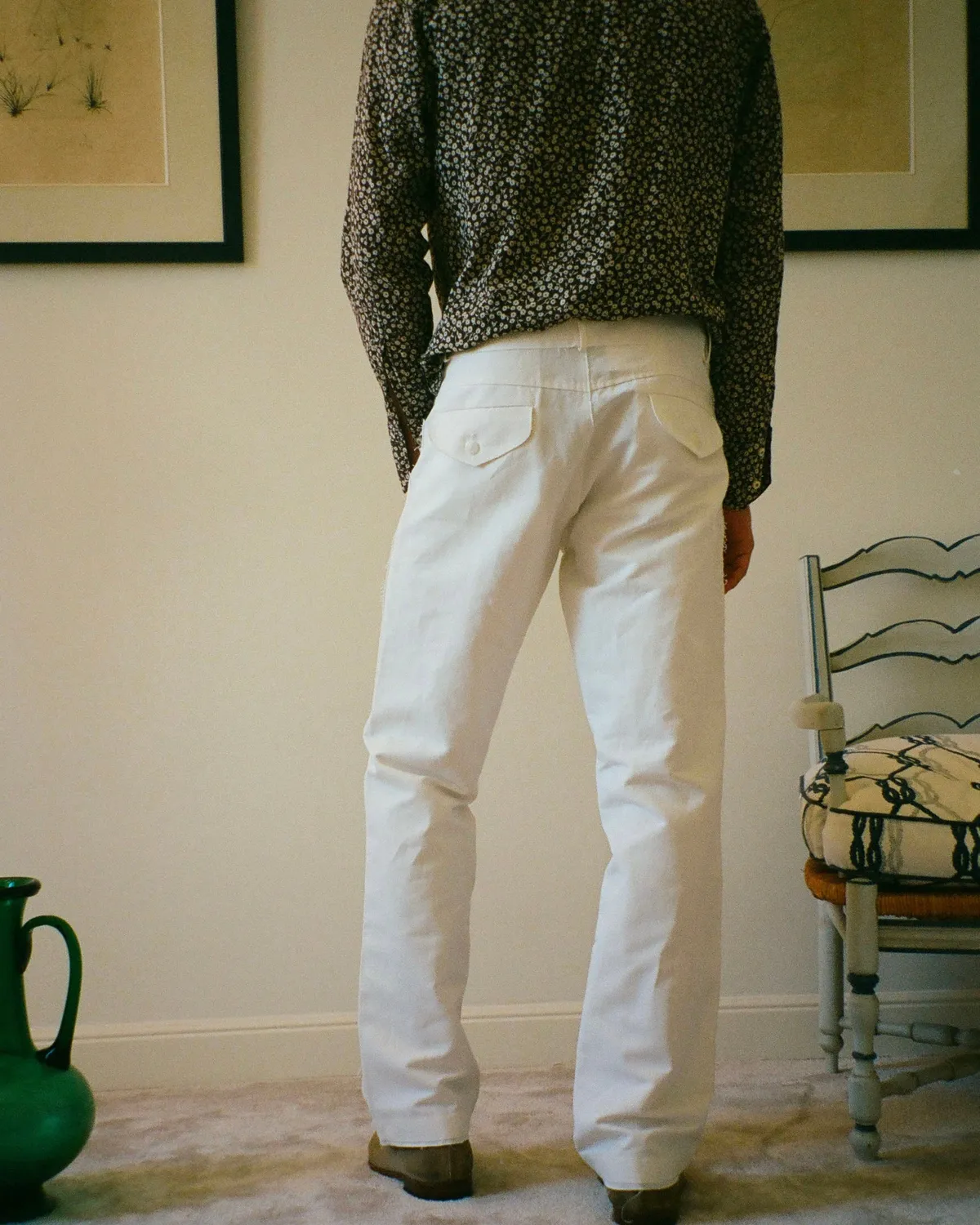 Erevan Barclay Canva pantalon blanc