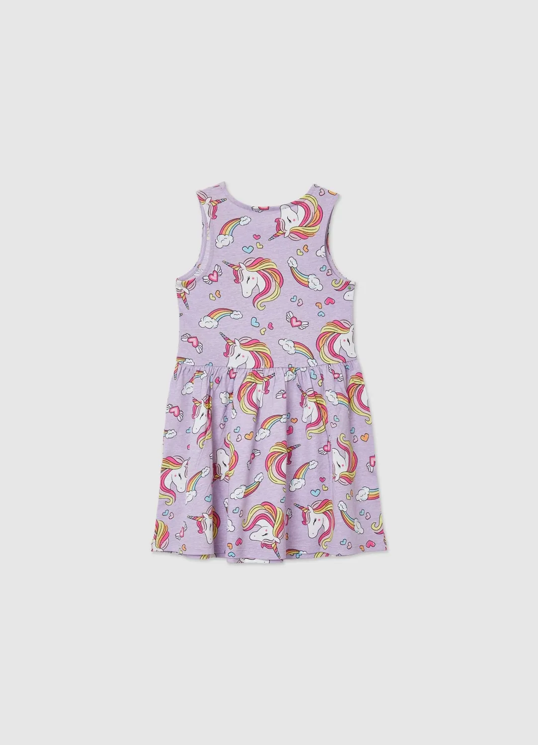 Calliope robe fille sans manches licornes volant