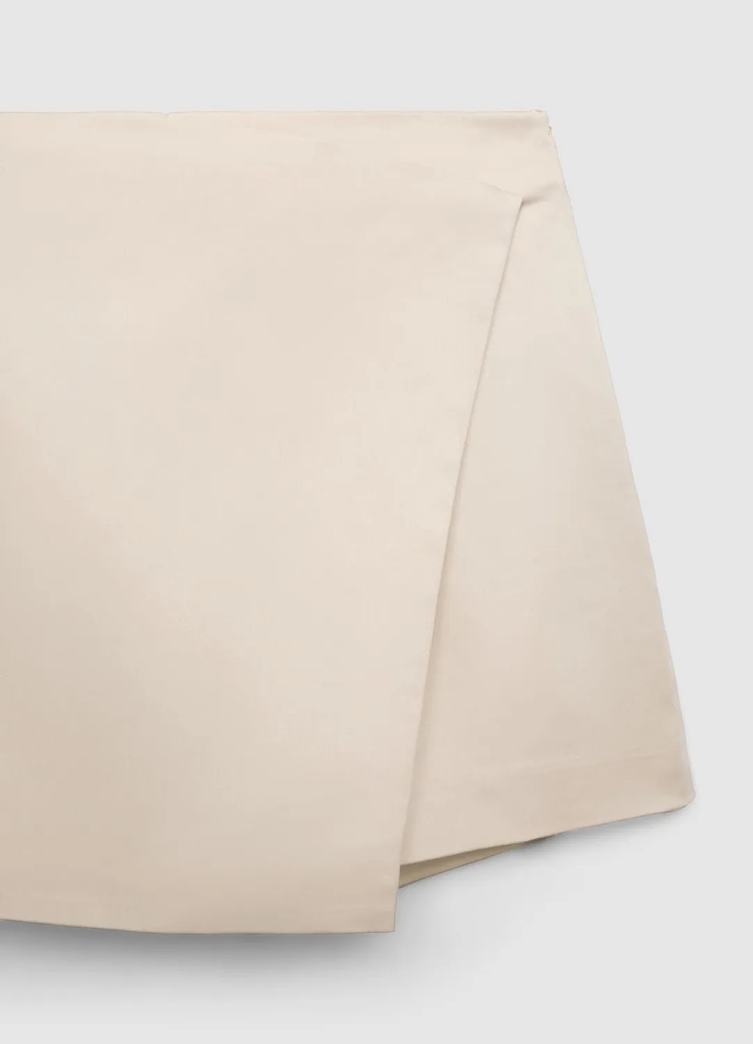 Calliope jupe-short portefeuille uni femme taille haute