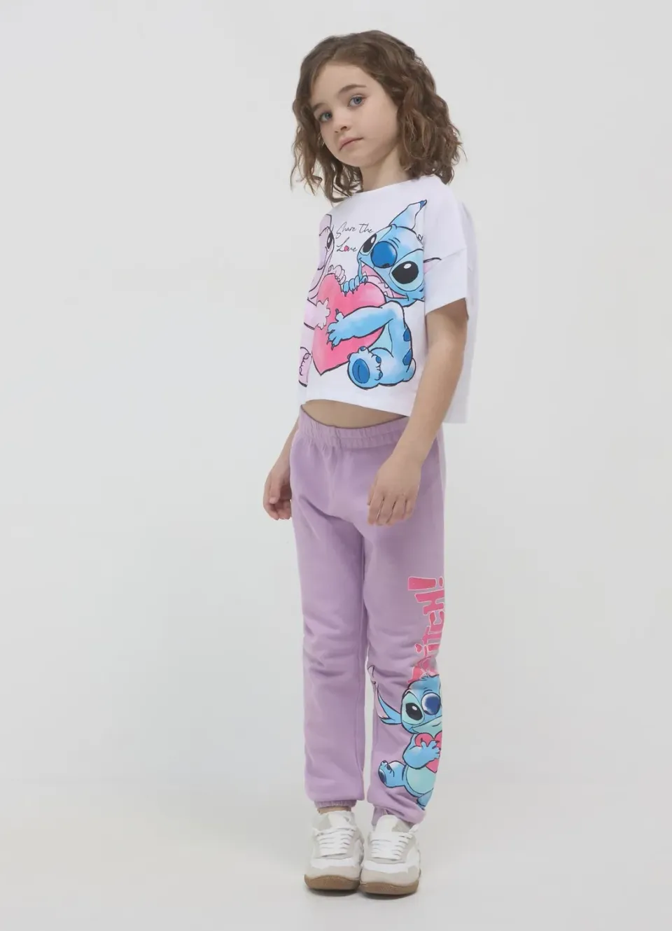Calliope pantalon jogging Stitch fille imprimé