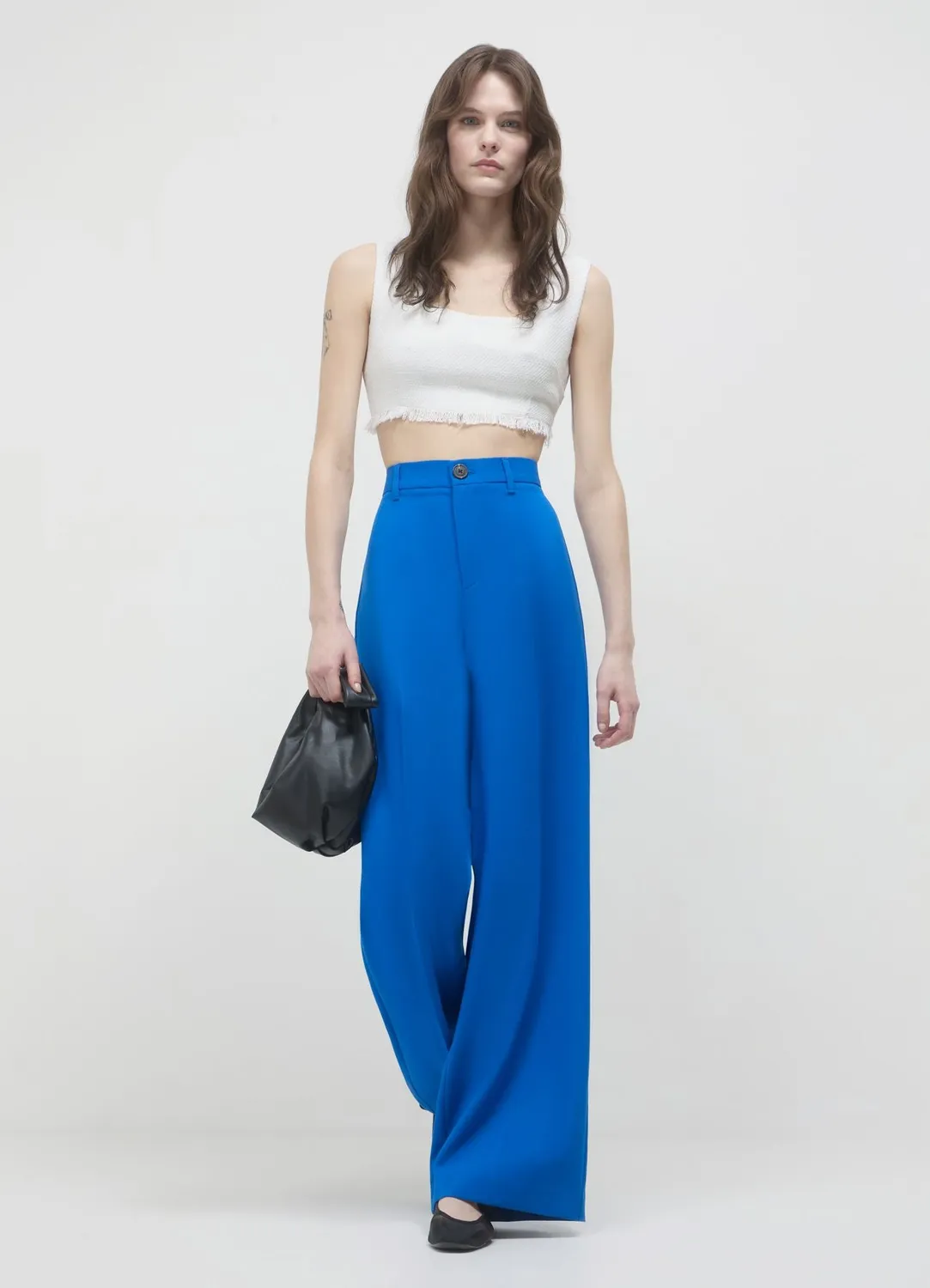 Calliope Palazzo pantalon femme uni regular