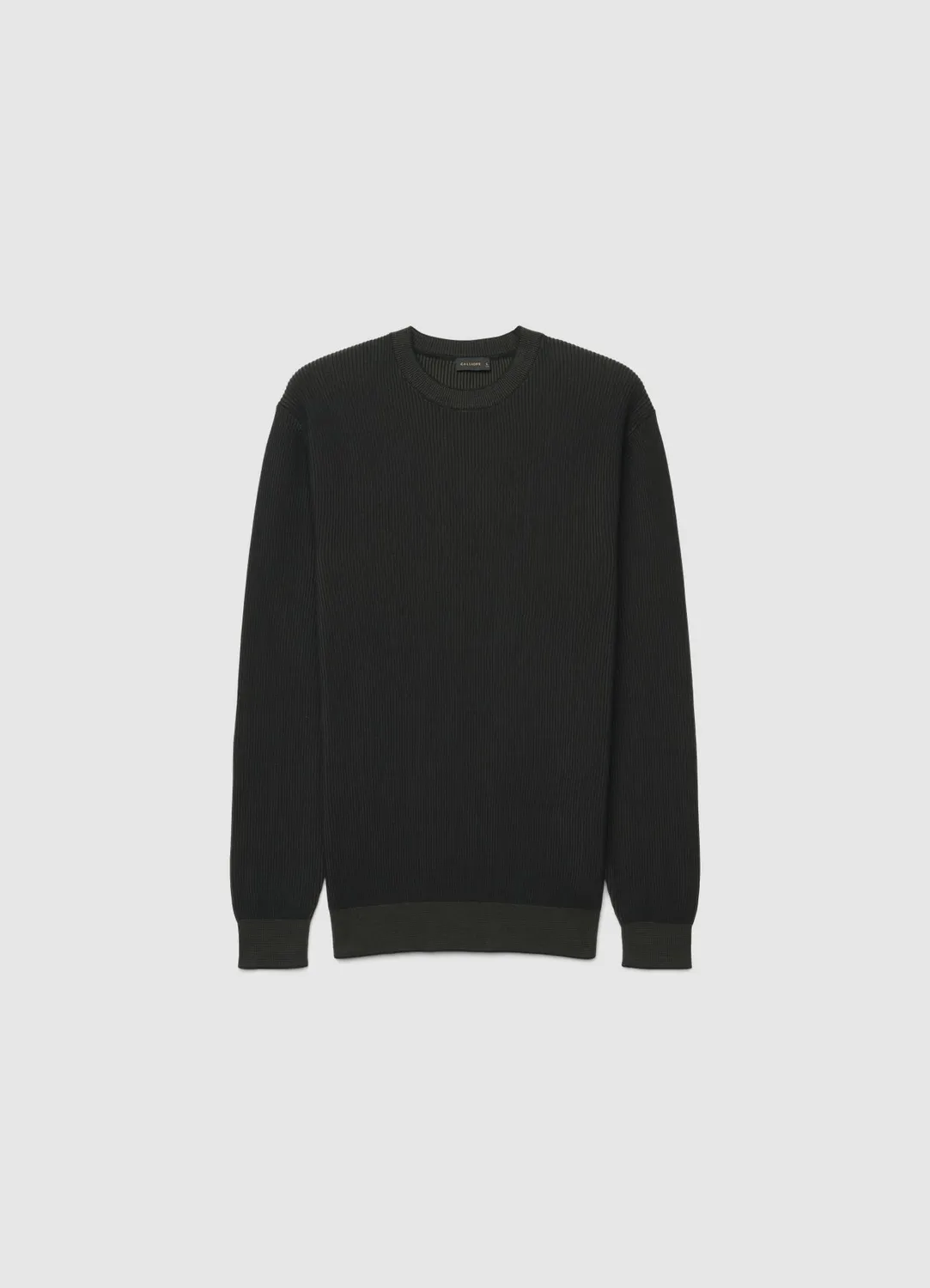 Calliope pull homme col rond côtes manches longues