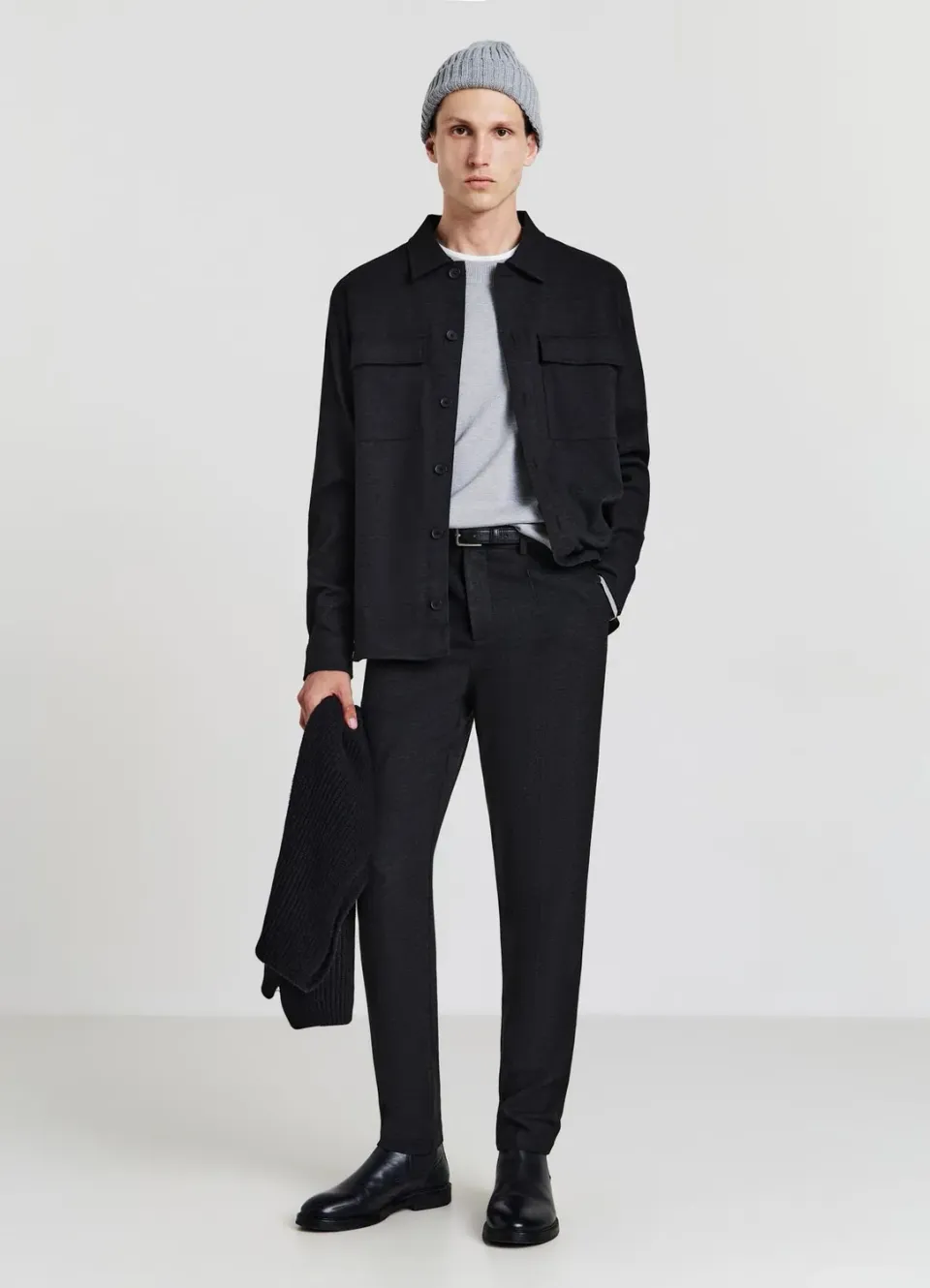 Calliope pantalon uni homme taille élastique