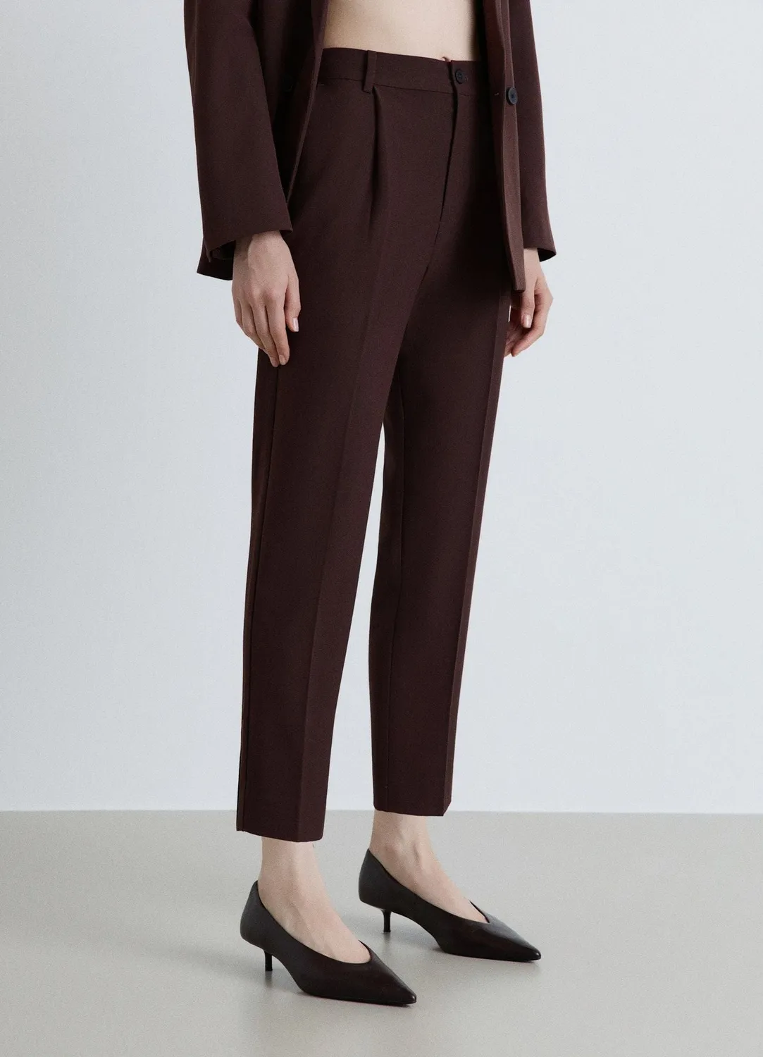 Calliope Pantaloni pantalon femme pinces droit uni