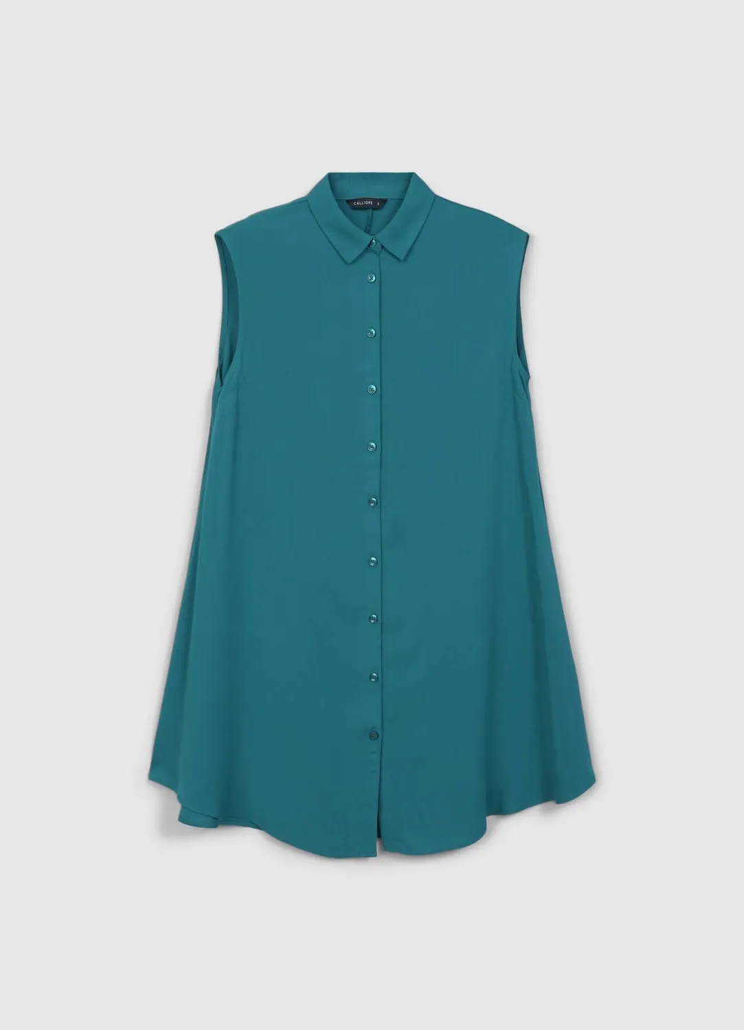 Calliope chemise longue sans manches femme coupe regular
