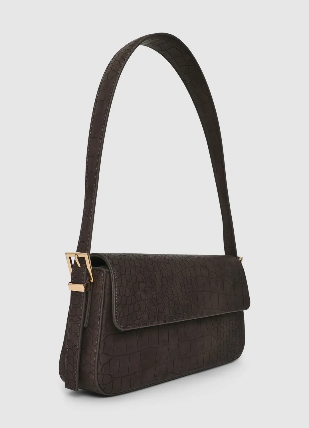 Calliope sac épaule femme effet croco