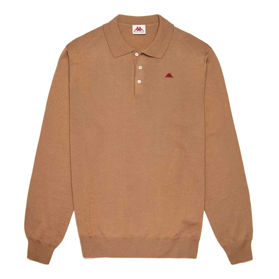Robe di Kappa Daimen polo manches longues marron laine
