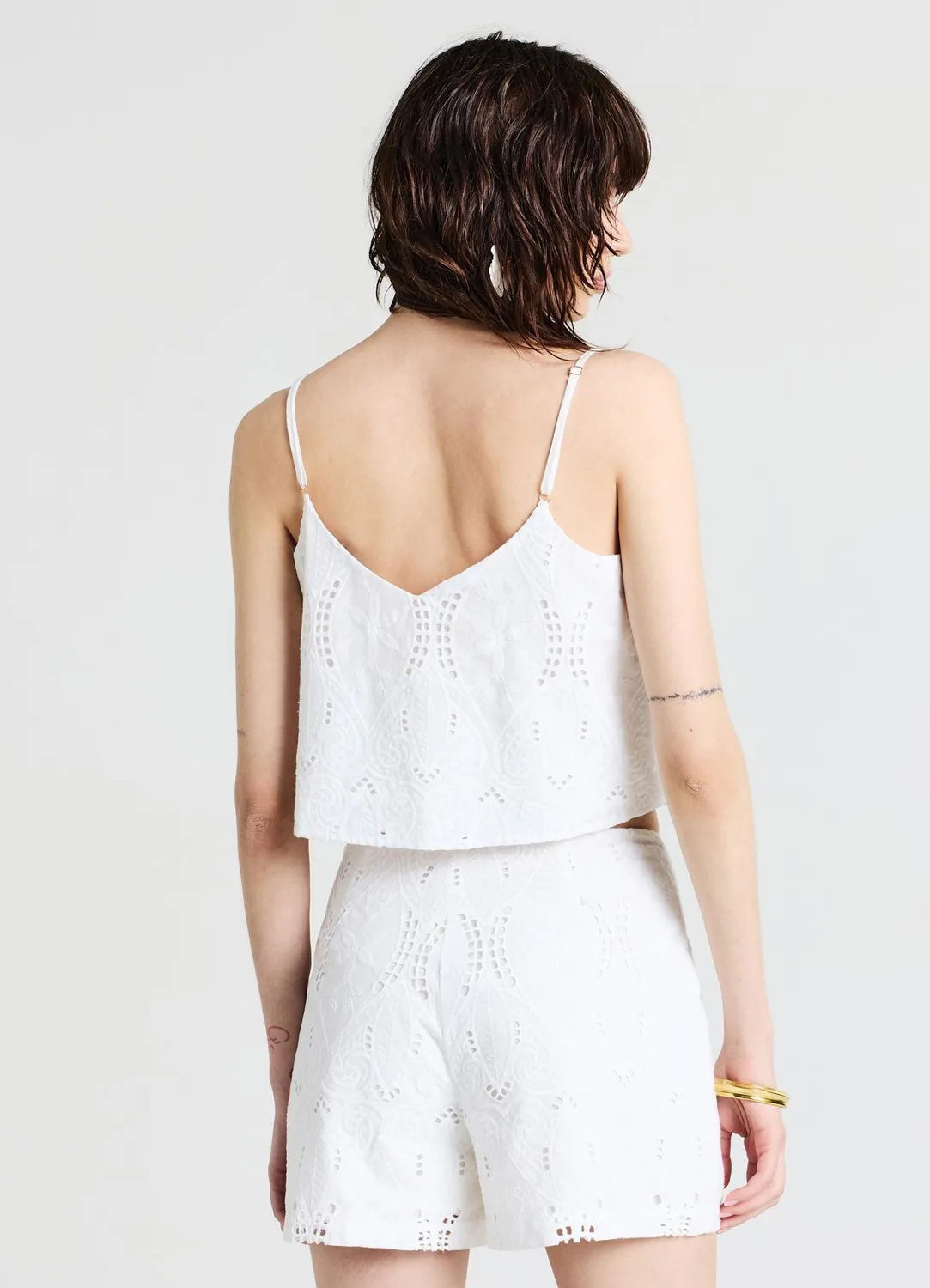 Calliope top sangallo bretelles femme
