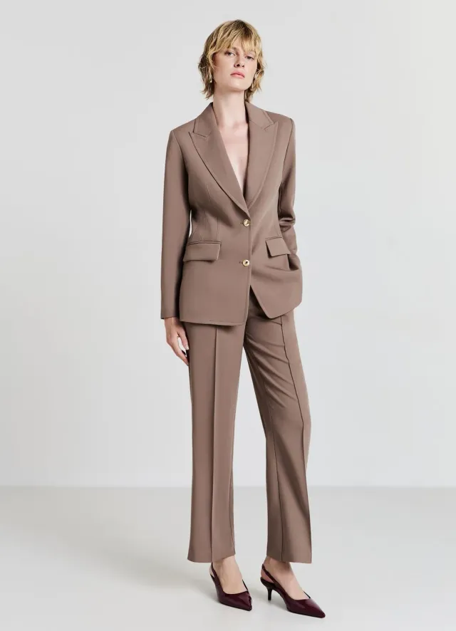 Calliope veste blazer 2 boutons dorés femme unie