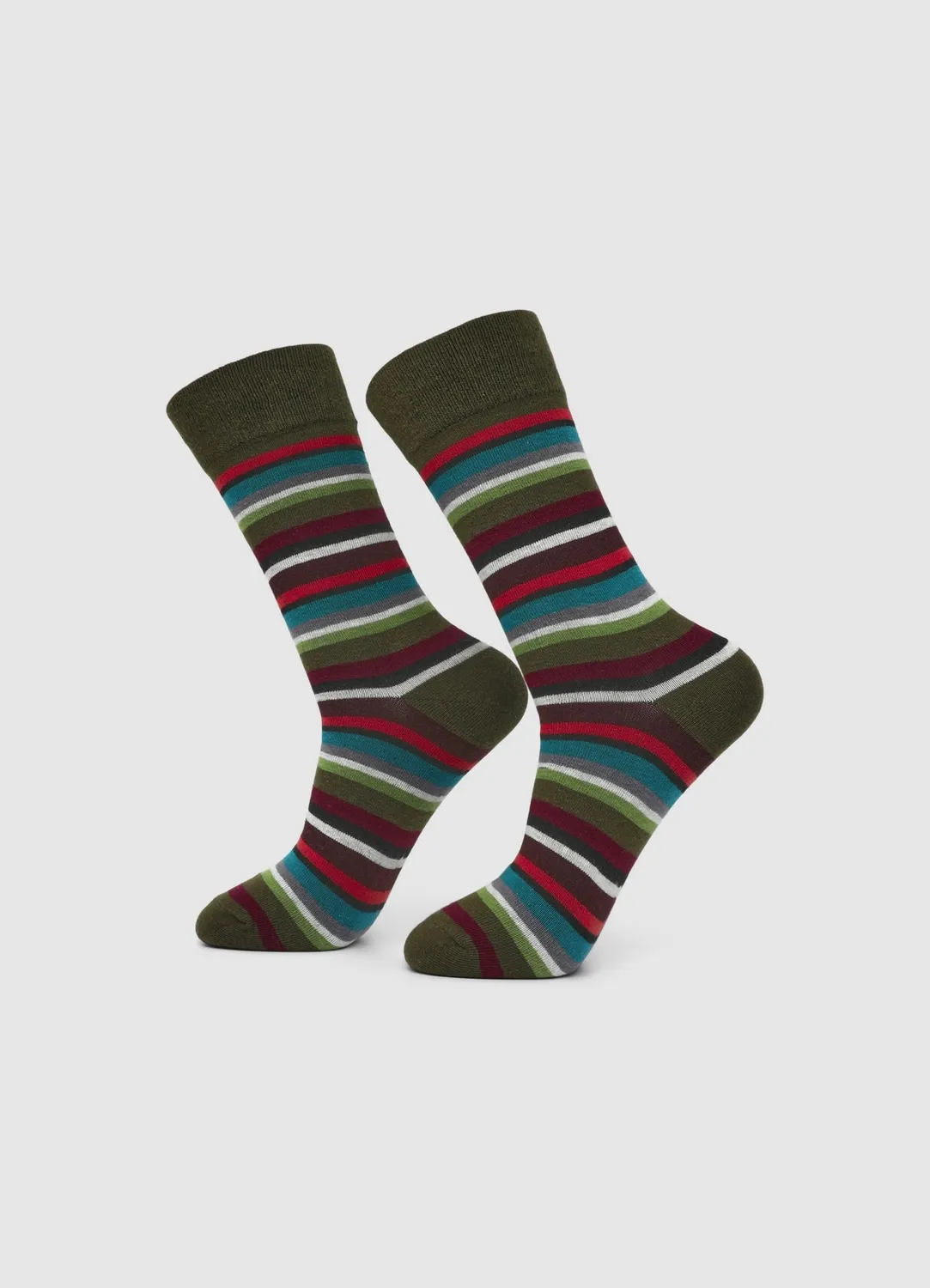 Calliope Chaussettes homme TU rayures multicolores