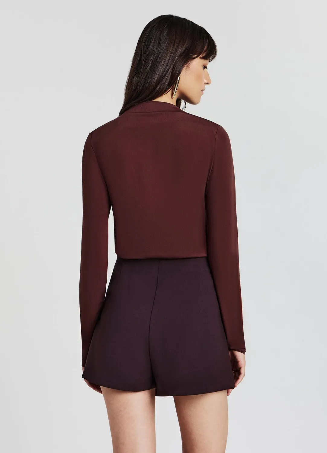 Calliope t-shirt femme manche longue froncé épaule