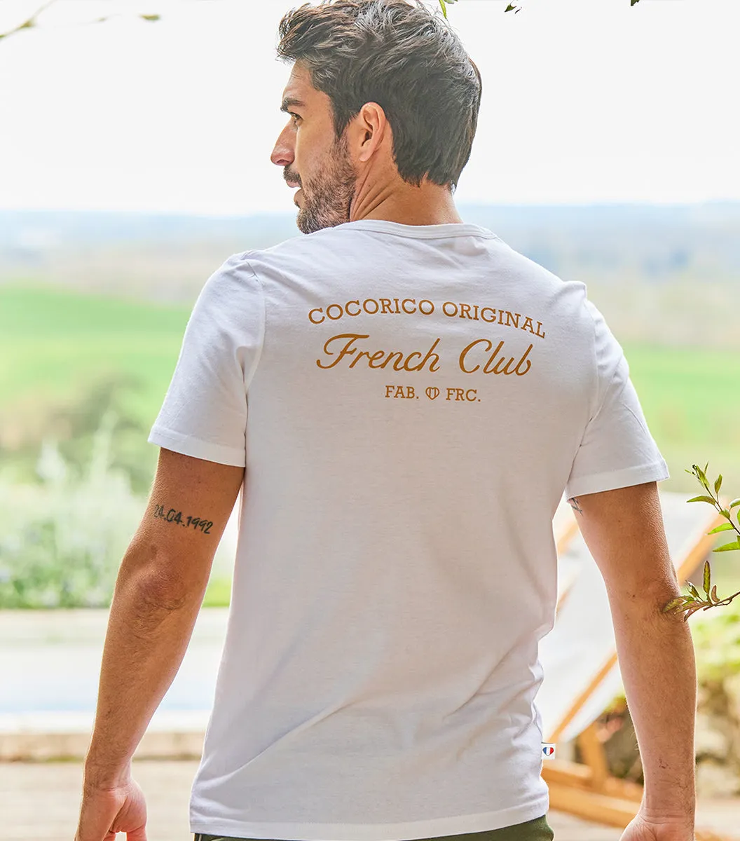 Cocorico French Club Blanc t-shirt homme coton