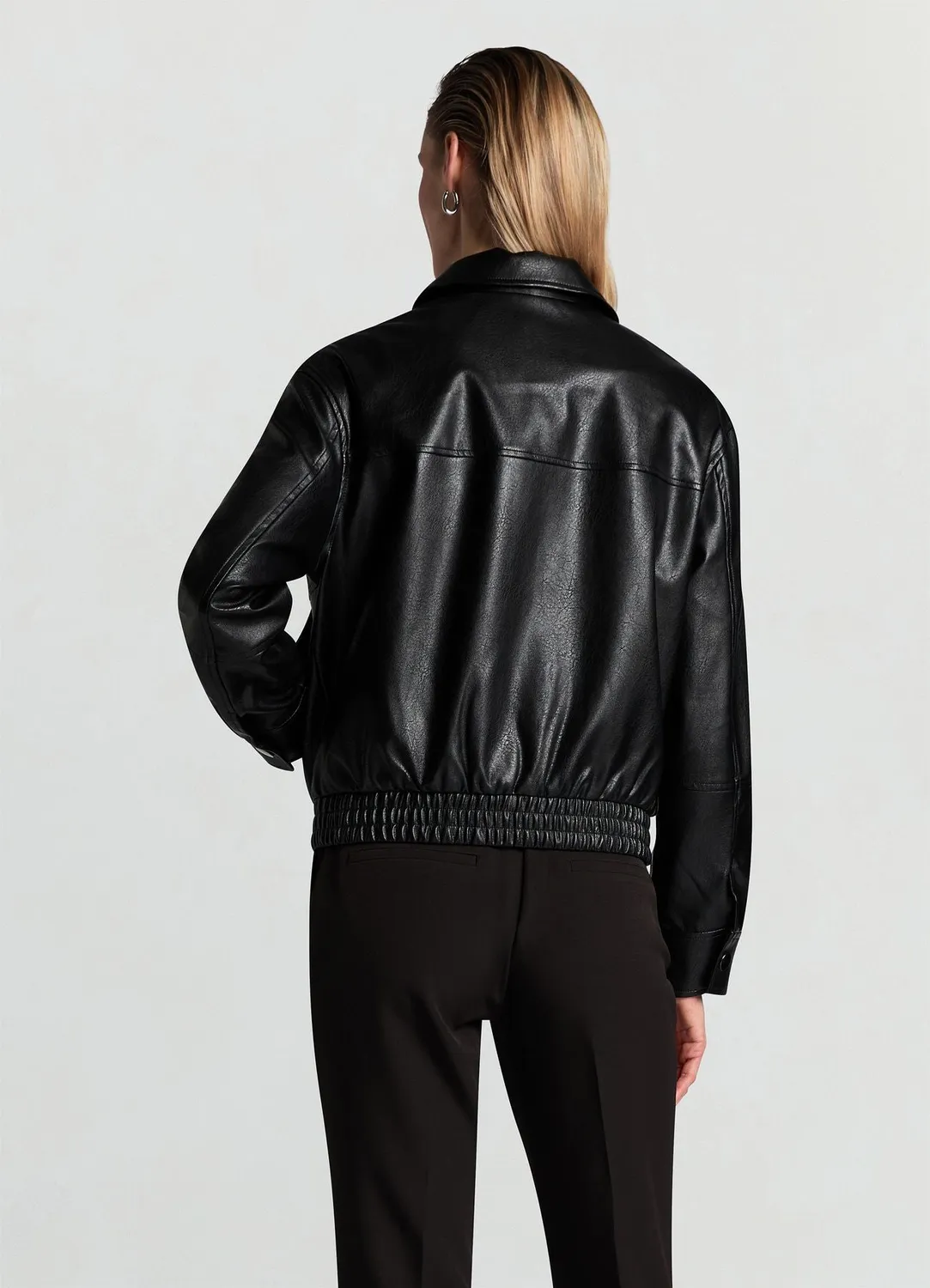 Calliope bomber similcuir femme zippé