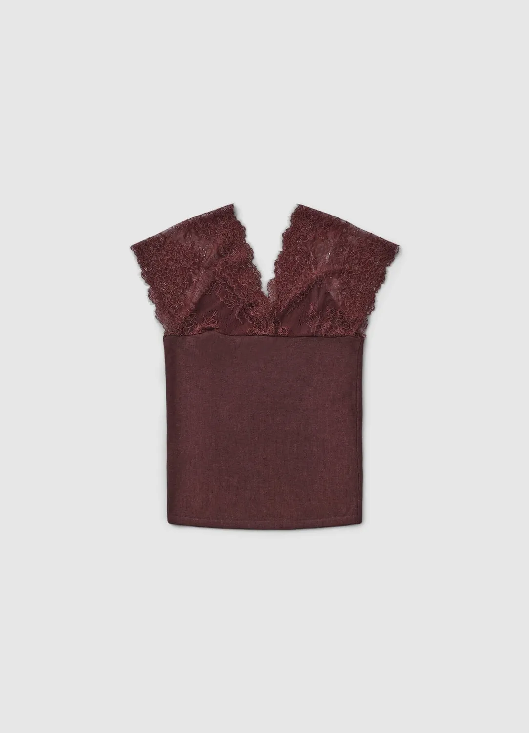 Calliope Top col V dentelle femme taille S