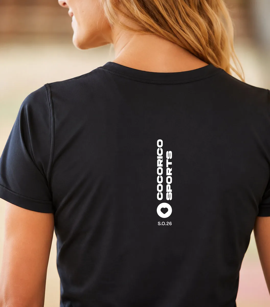 Cocorico Focus t-shirt sport femme noir technique