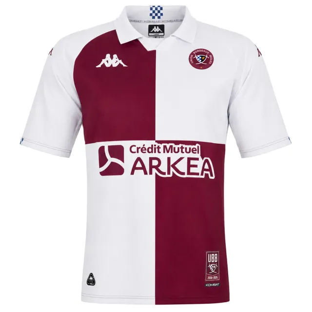 Kappa Kombat Away UBB 26/27 maillot blanc enfant
