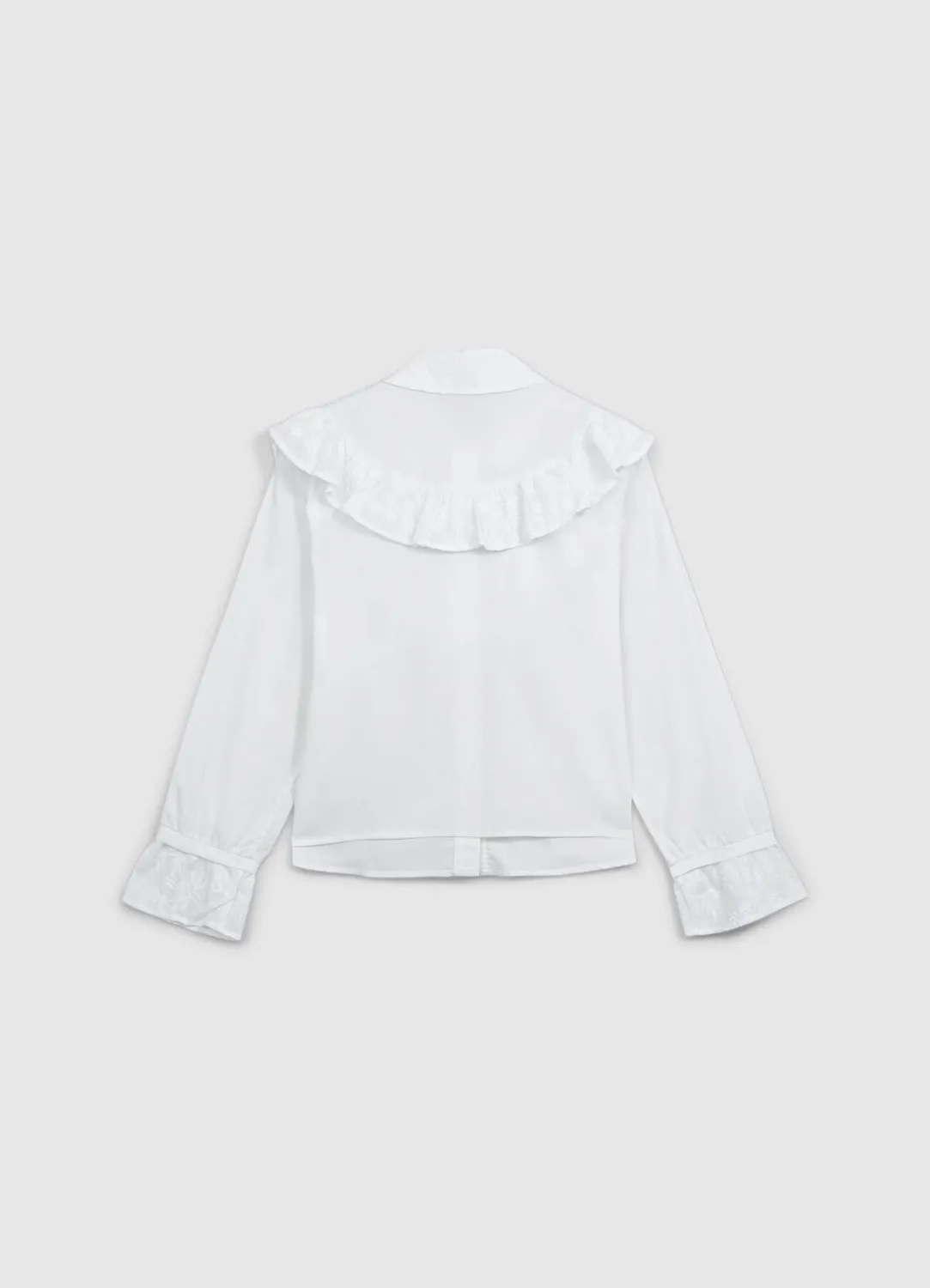 Calliope chemise volants brodés femme coton