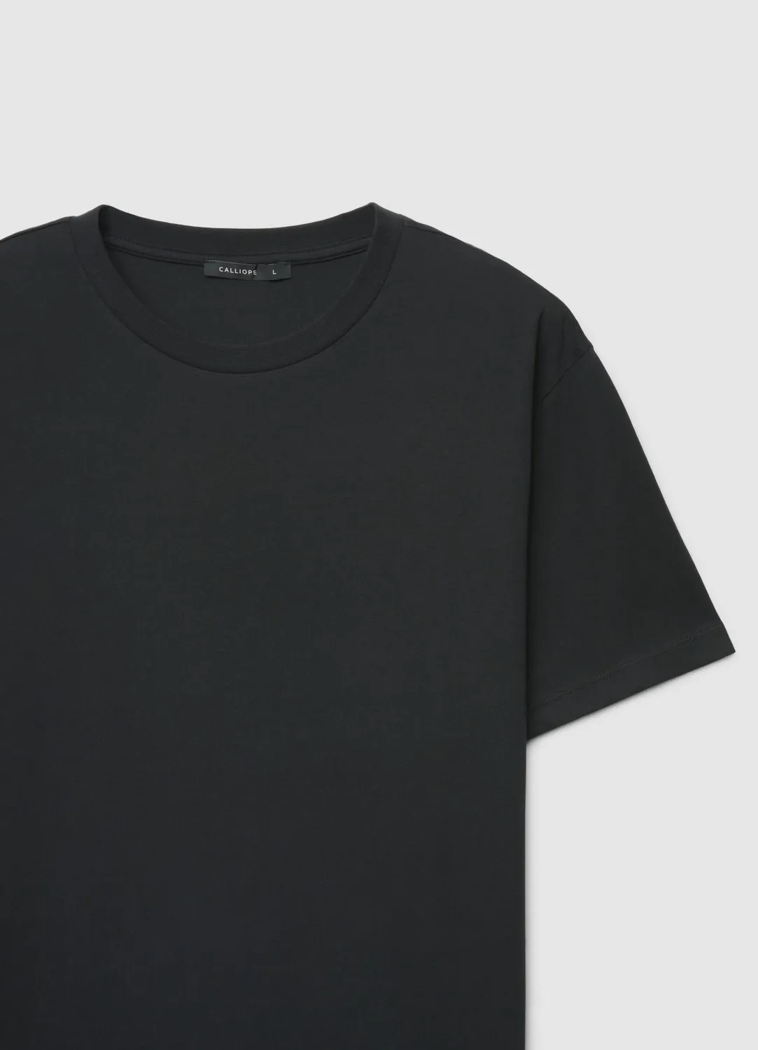 Calliope t-shirt col rond uni homme t-shirt coupe droite