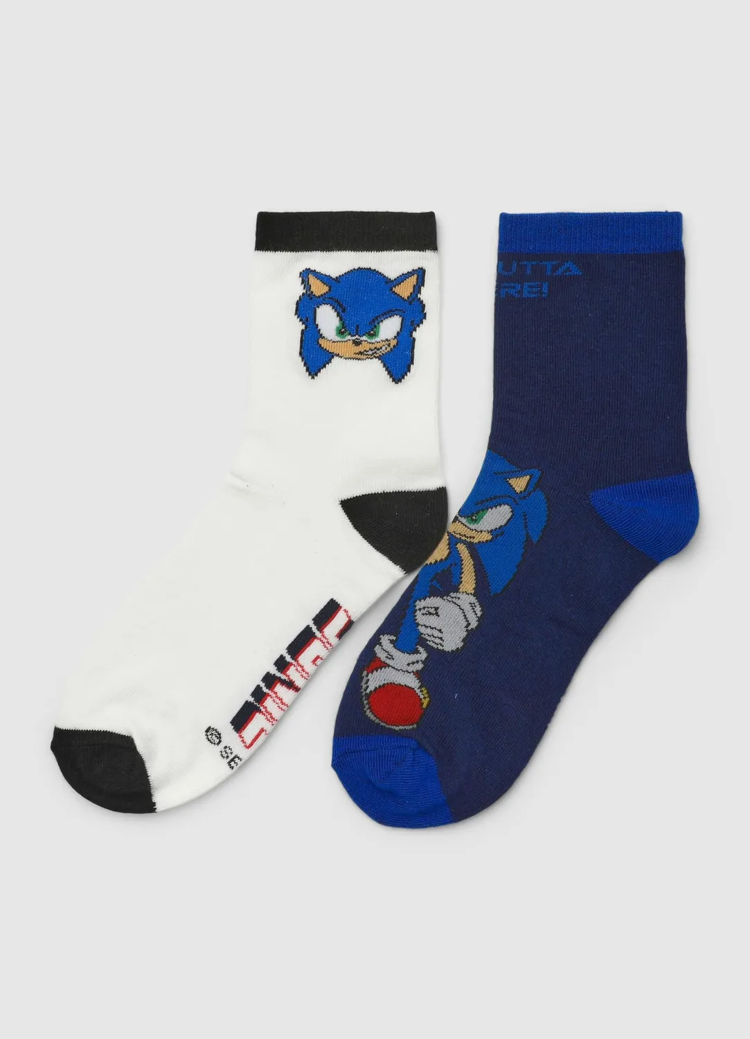 Calliope lot 2 chaussettes Sonic garçon coton