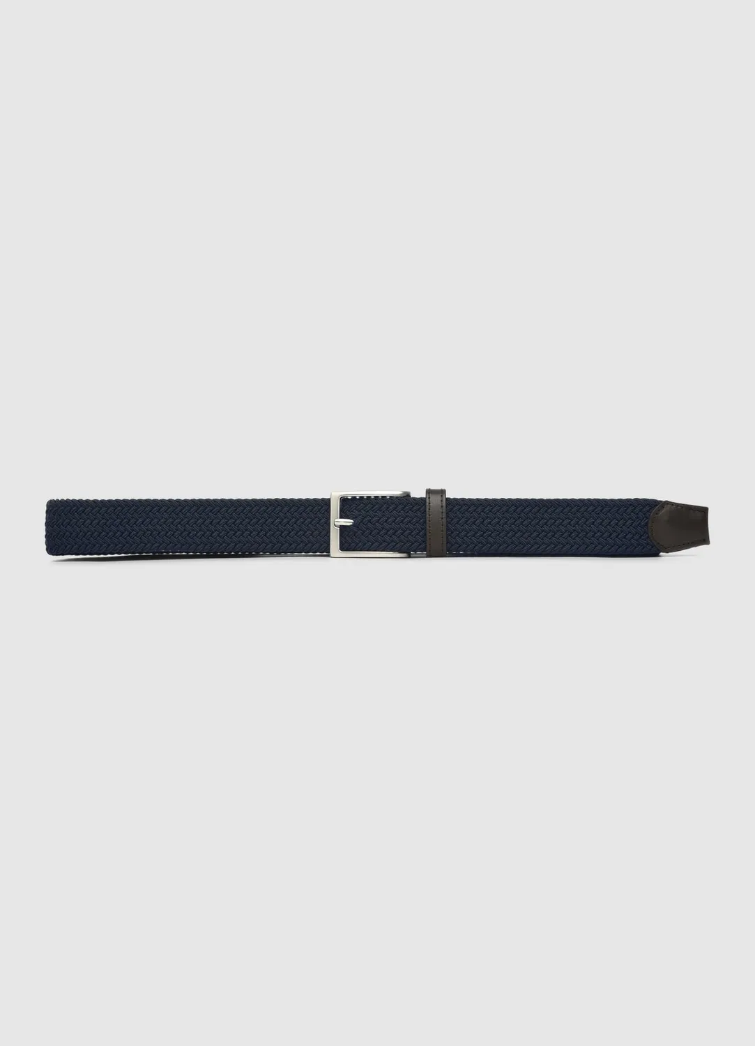 Calliope ceinture tressée homme élastique boucle métal