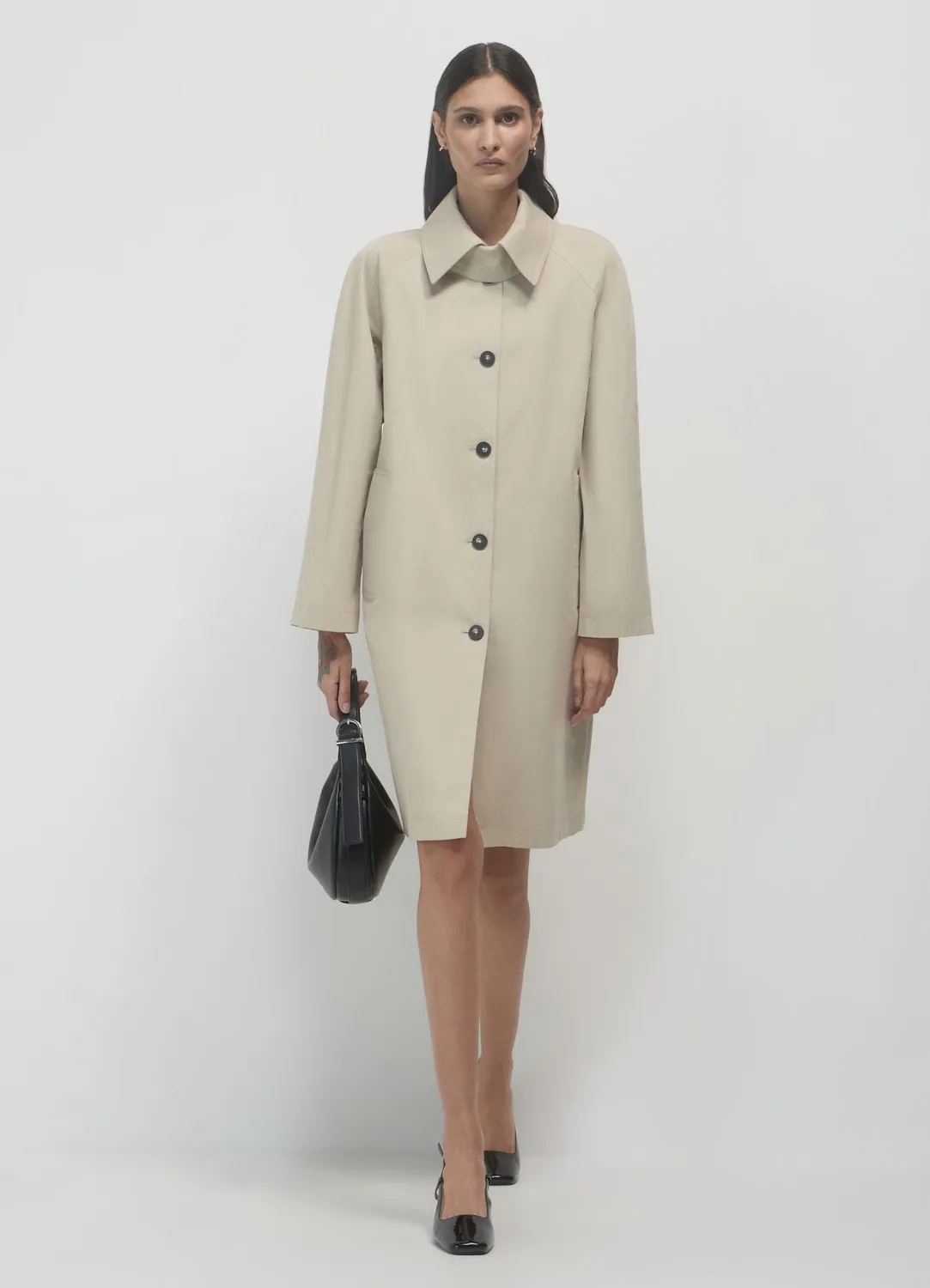 Calliope Spolverino trench coton uni femme