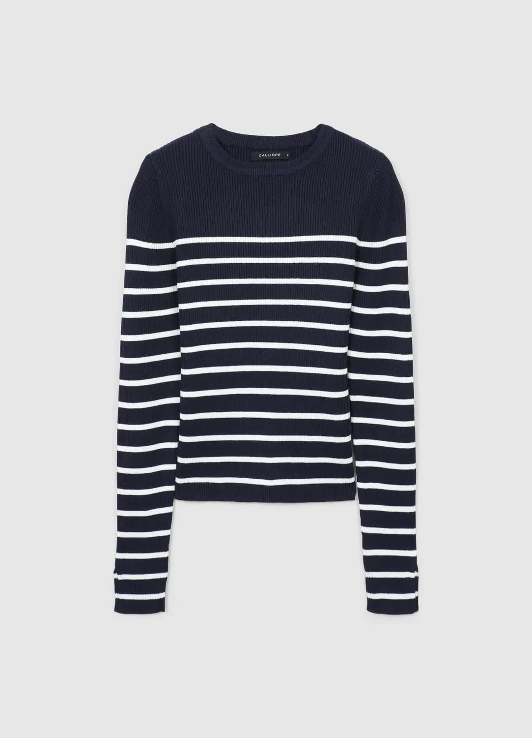Calliope pull rayé col rond femme manches longues