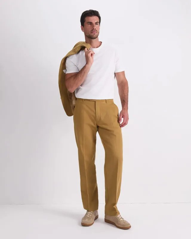 Sportscraft Alain Pantalon tailleur lin-coton homme fuselé