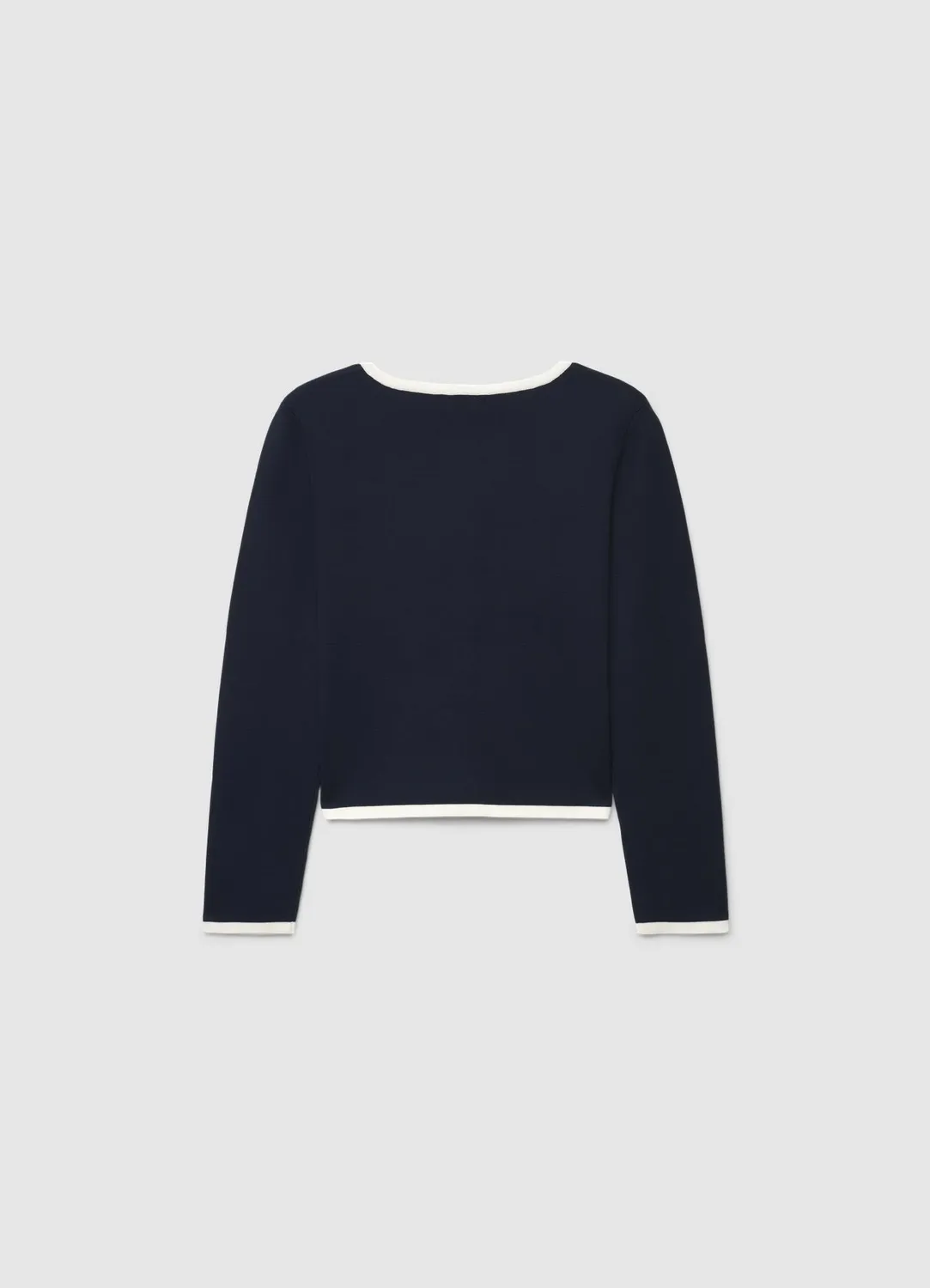 Calliope cardigan femme boutons bijou liseré contraste