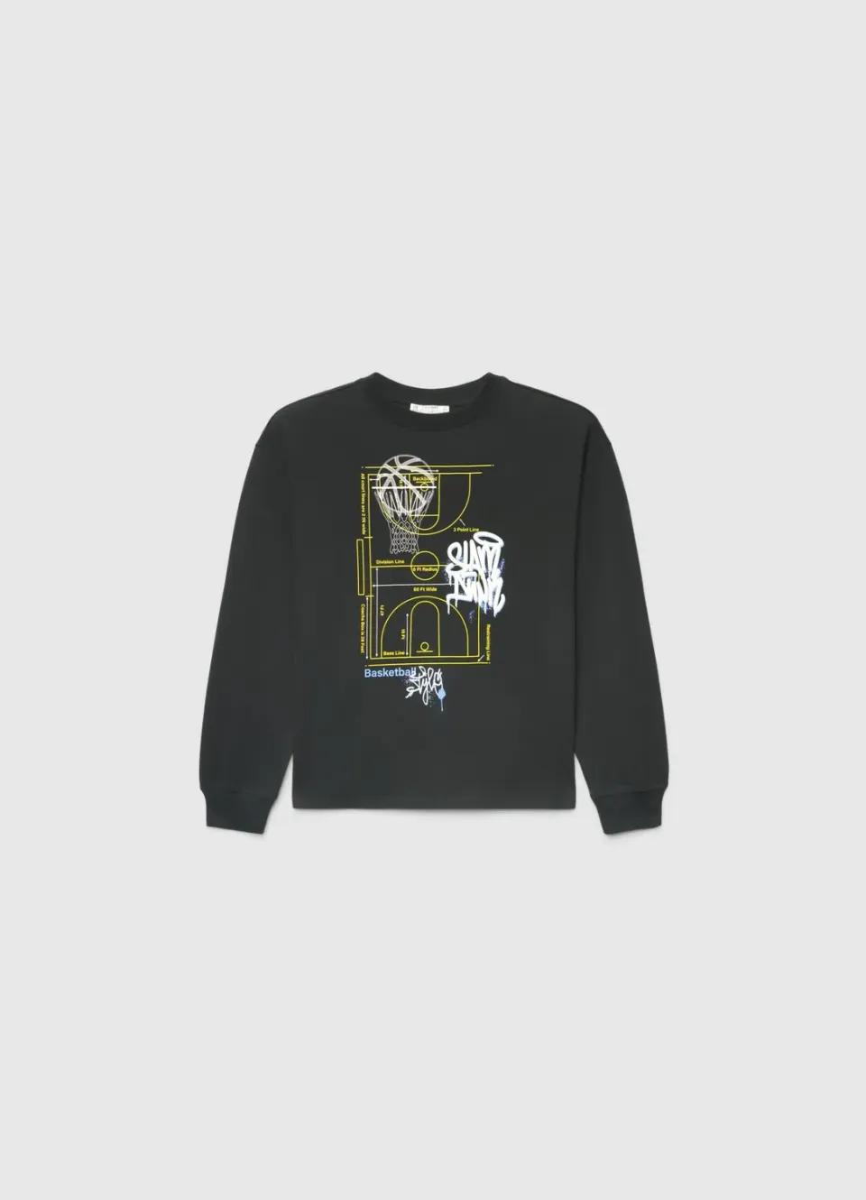 Calliope T-shirt manches longues basket garçon coton