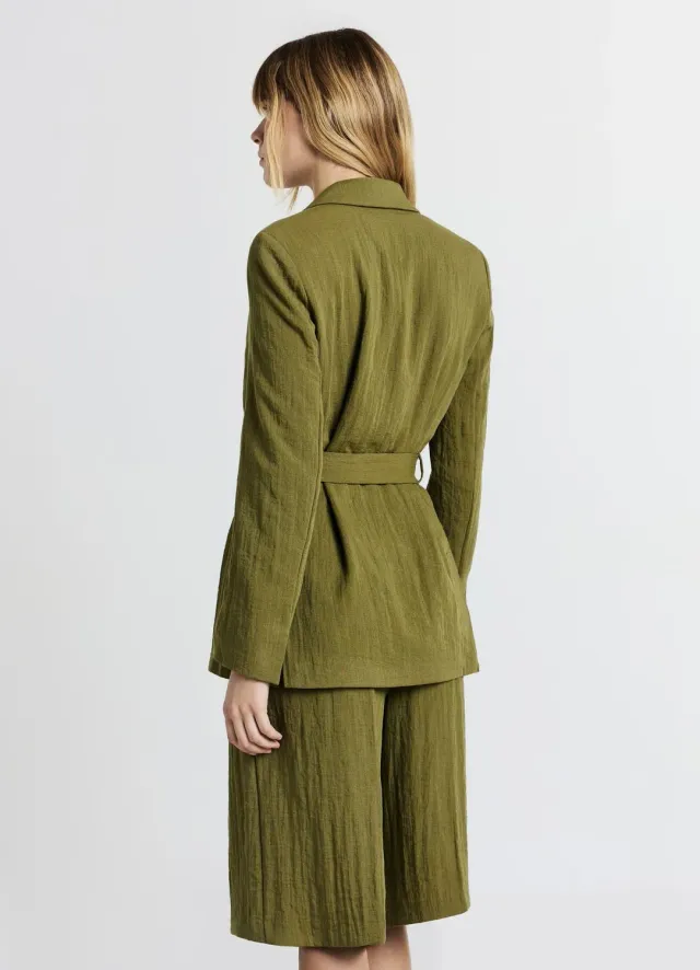 Calliope blazer femme double boutonnage à ceinture
