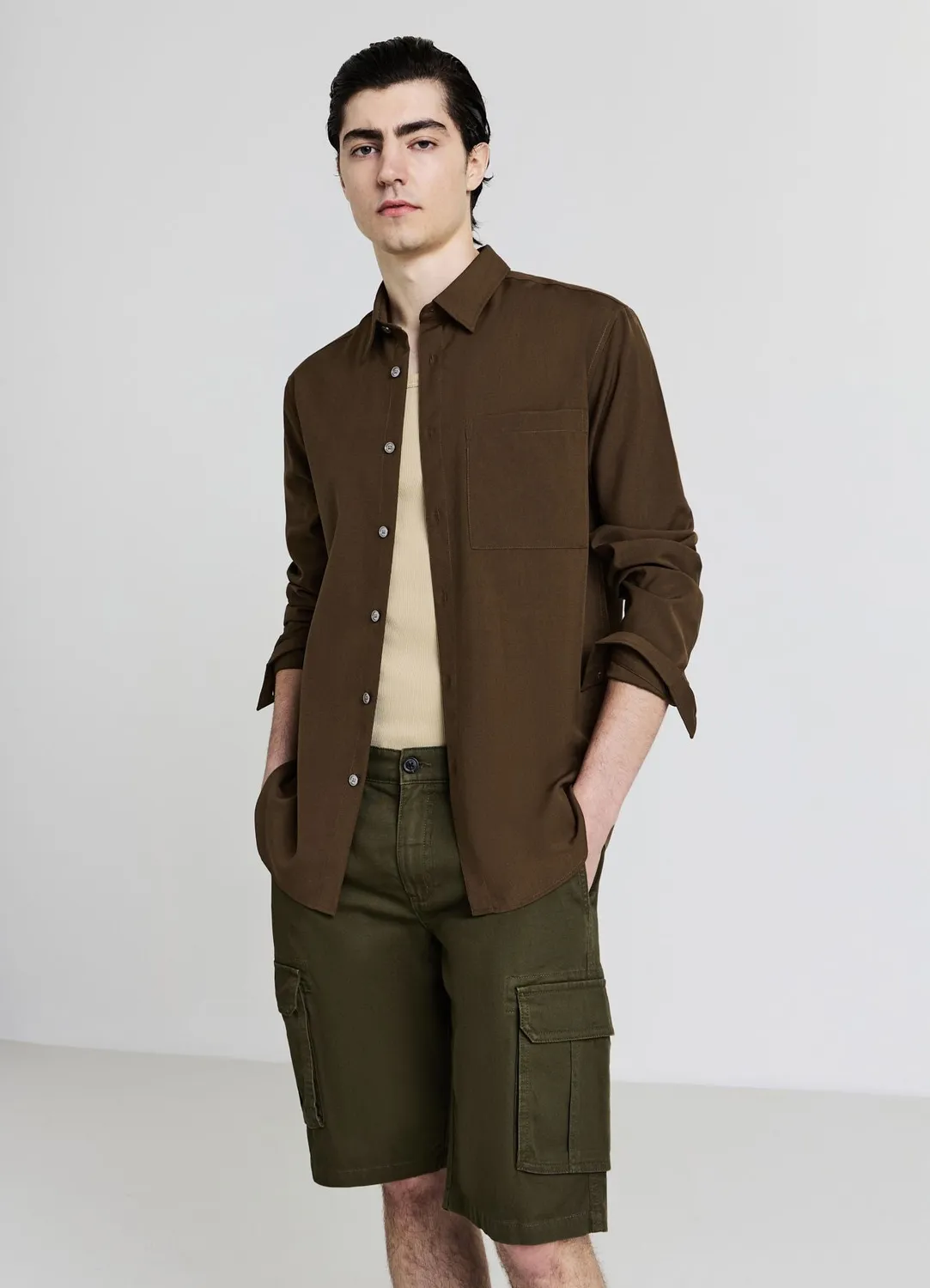 Calliope short cargo homme coton coupe regular