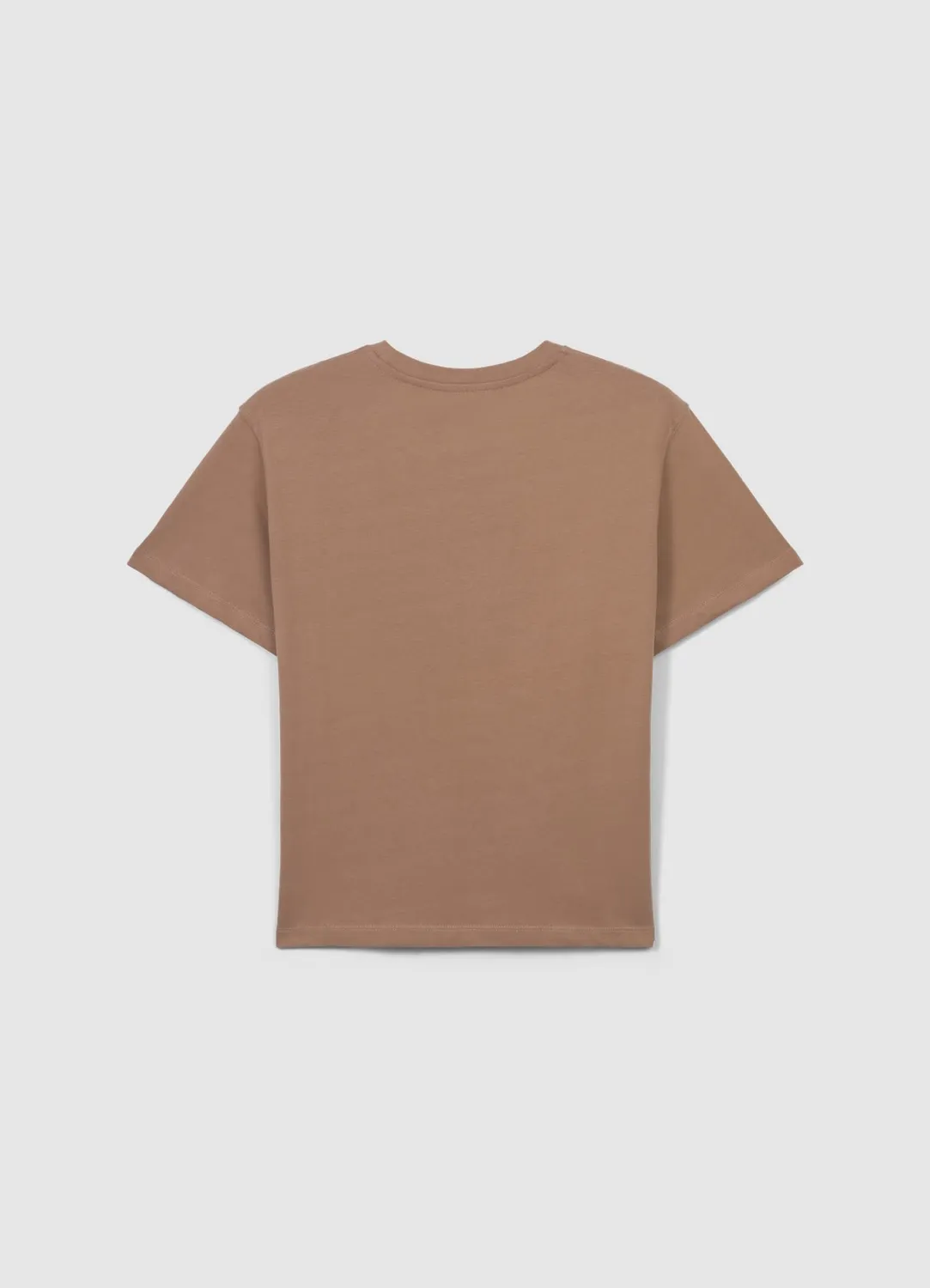 Calliope t-shirt coton uni femme col rond