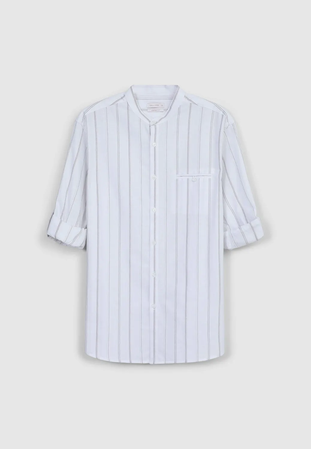 Calliope chemise coréenne rayures homme coton