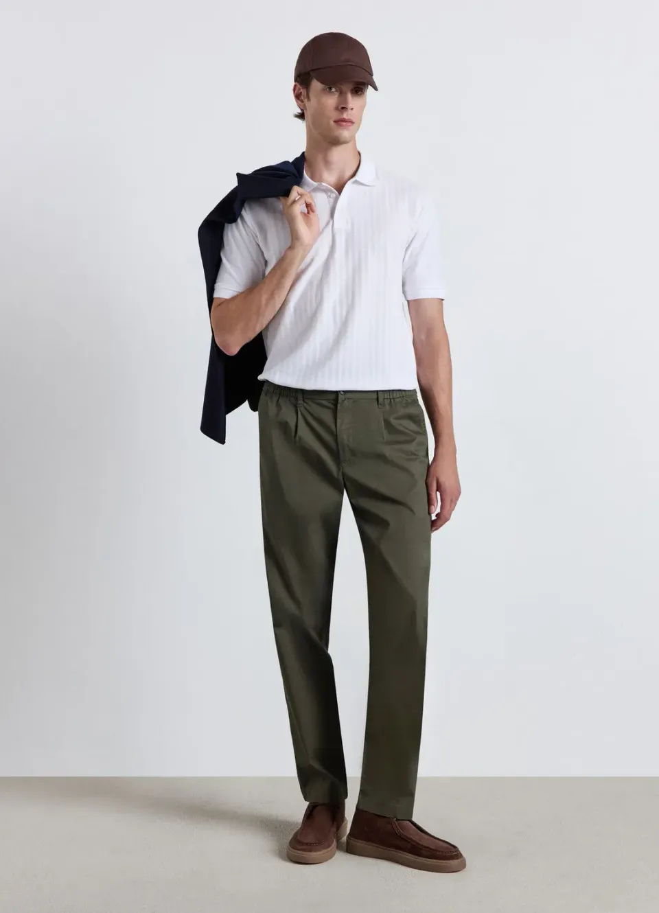 Calliope Polo manches courtes homme uni col