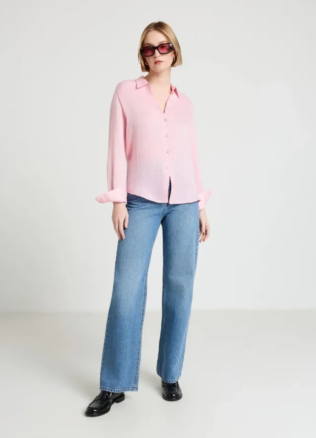 Calliope chemise effet froissé femme coupe regular