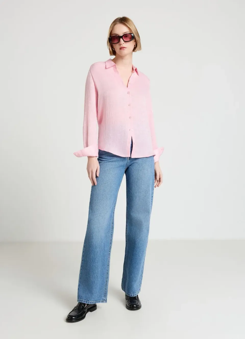 Calliope chemise effet froissé femme coupe regular