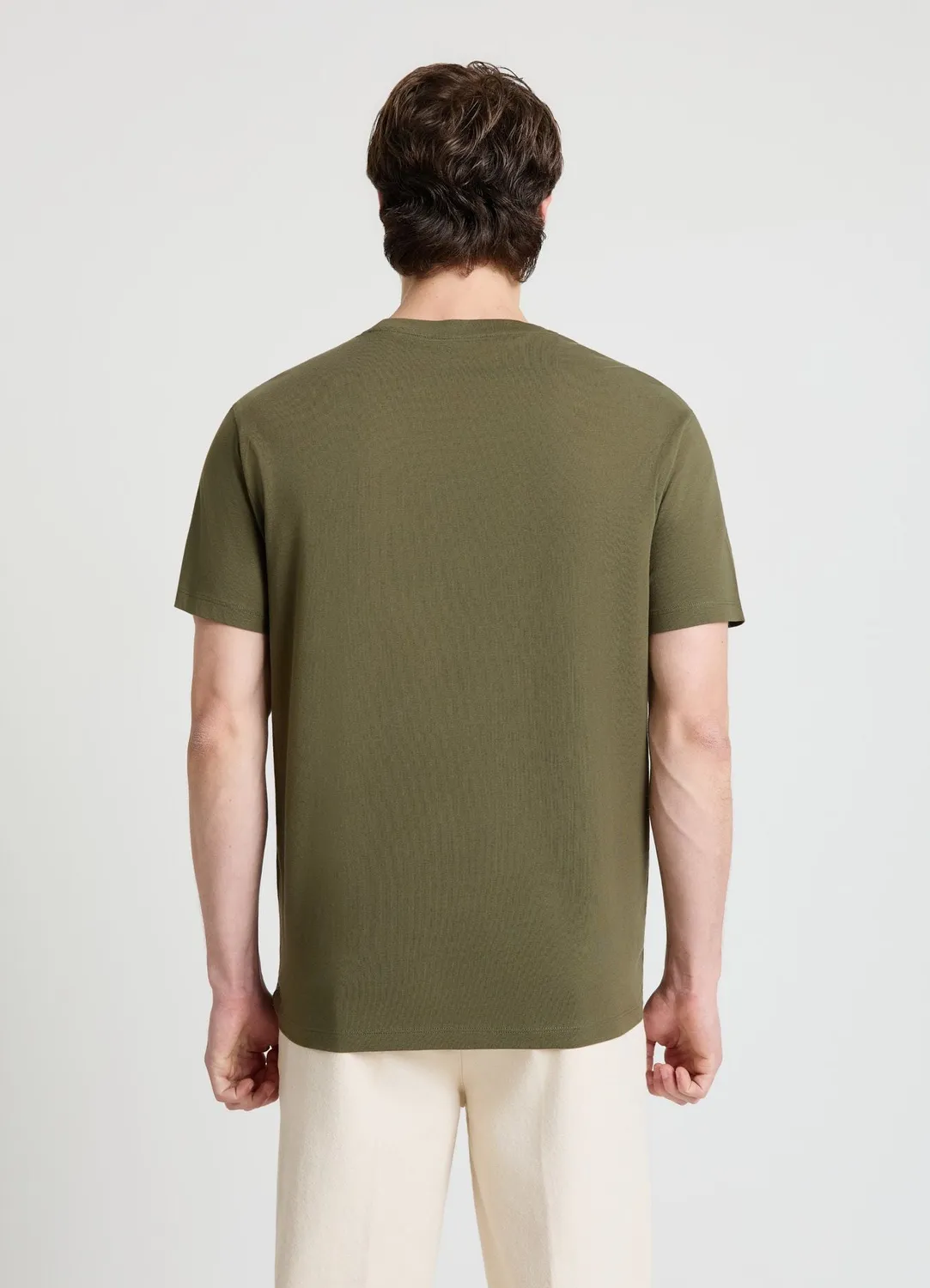 Calliope t-shirt col rond homme uni manches courtes
