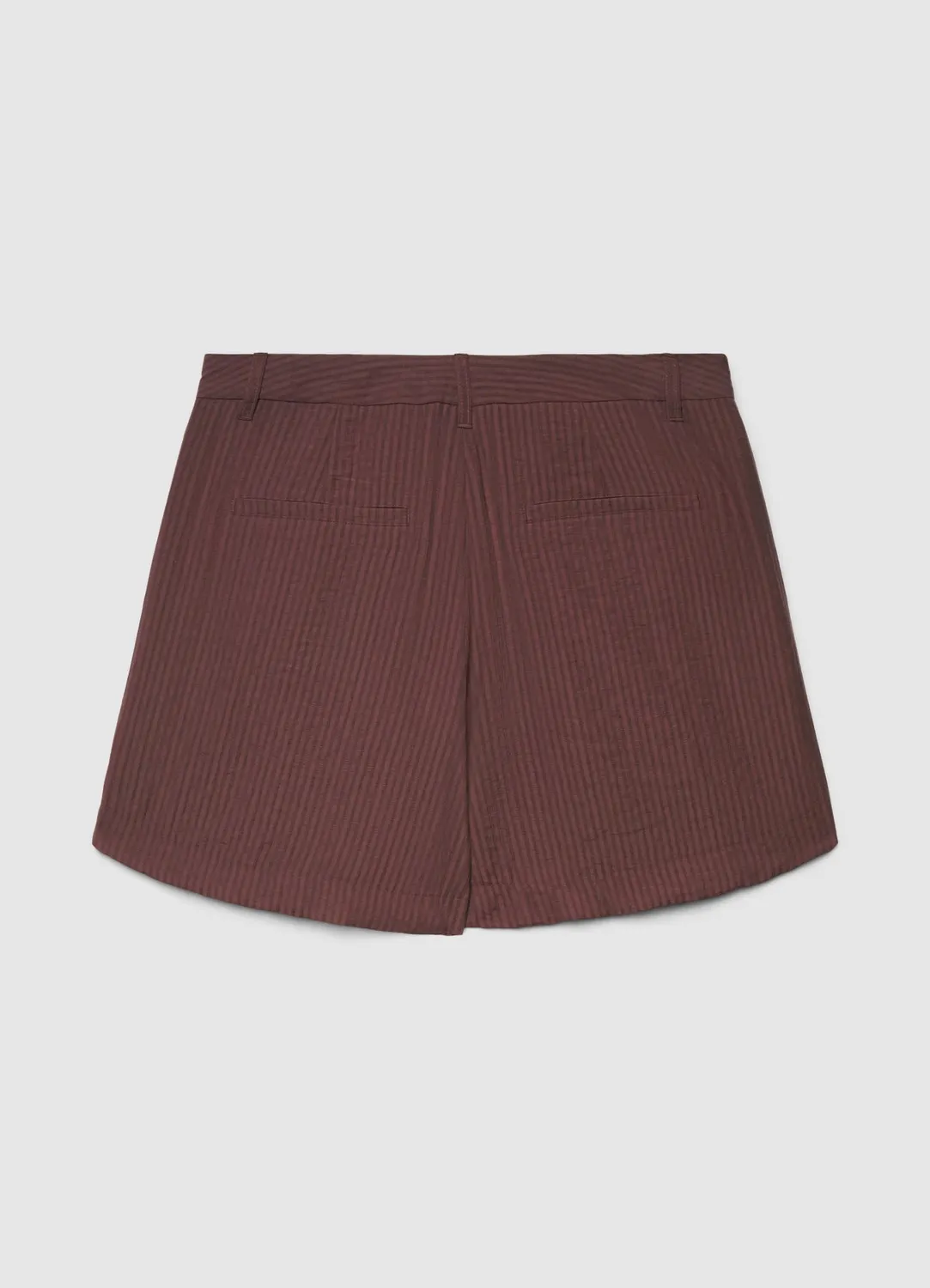 Calliope Bermuda femme rayé revers taille moyenne