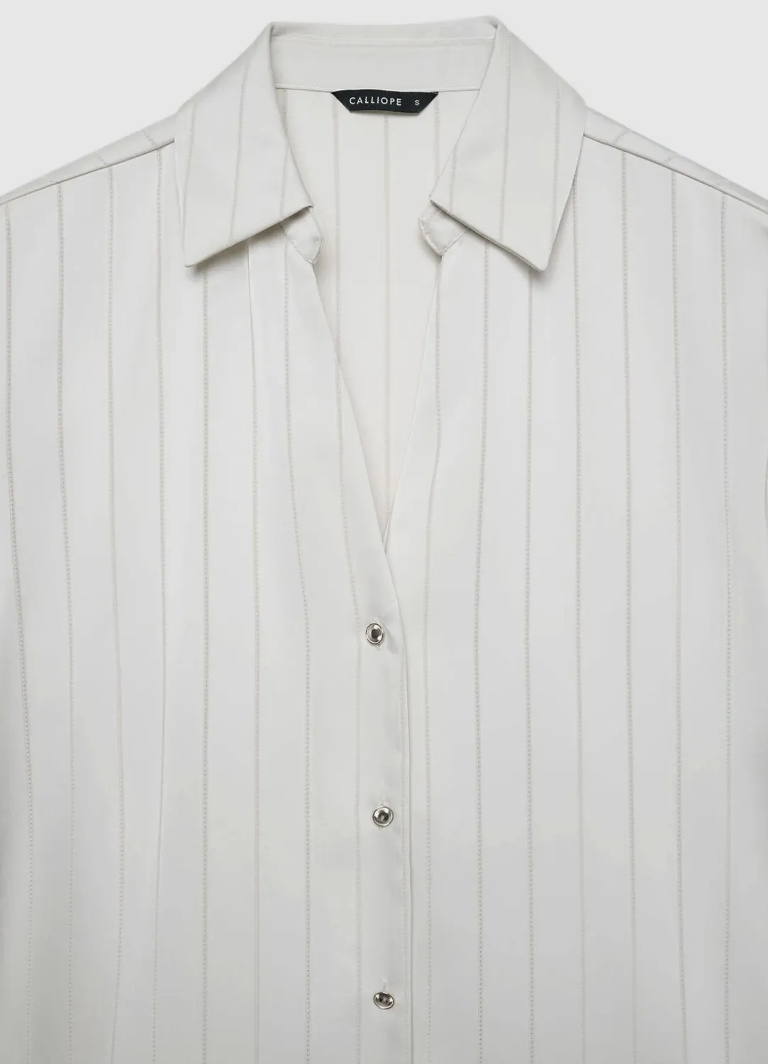 Calliope chemise femme rayée col classique